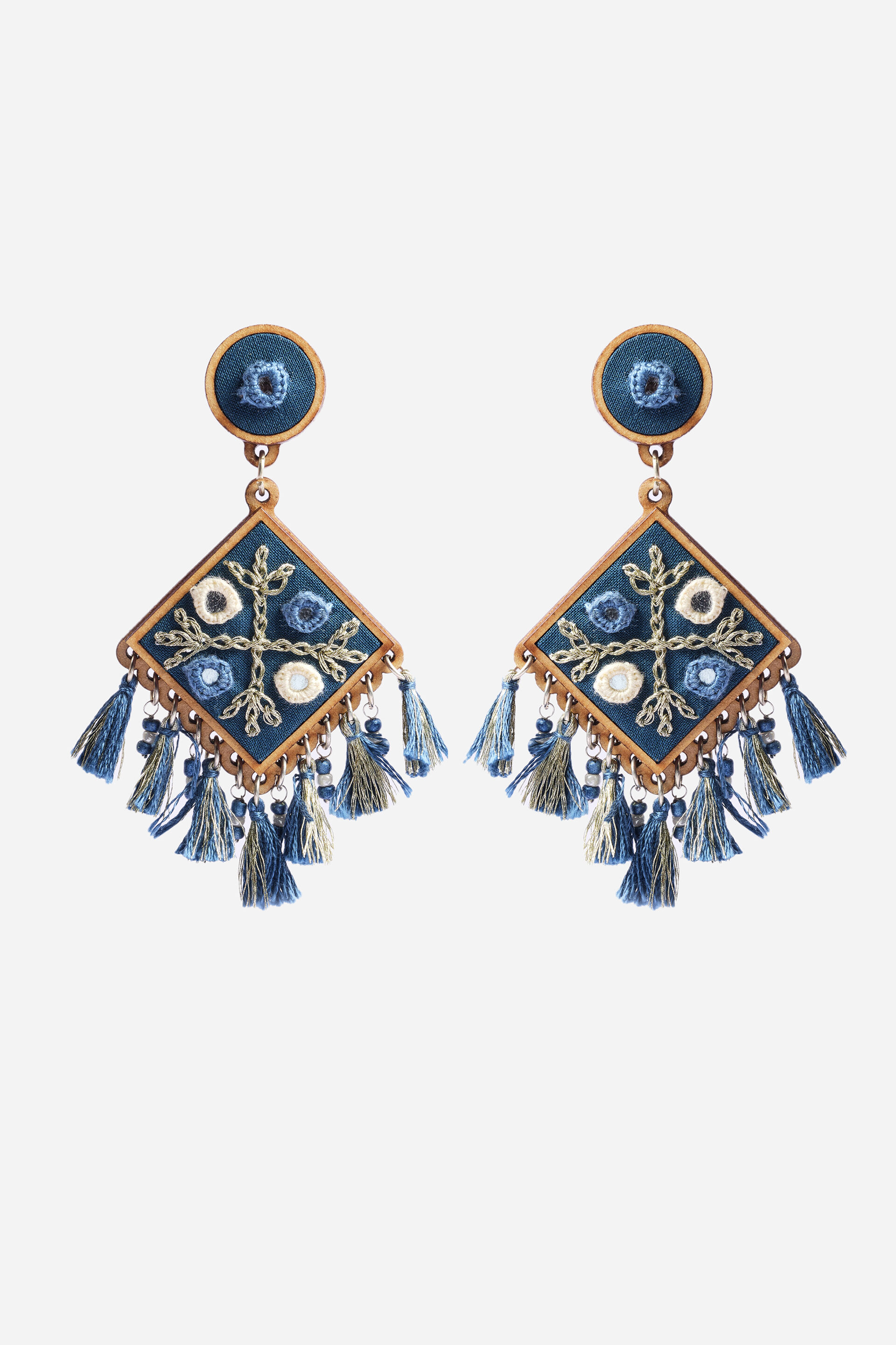 Blue Patang Dangler Earrings